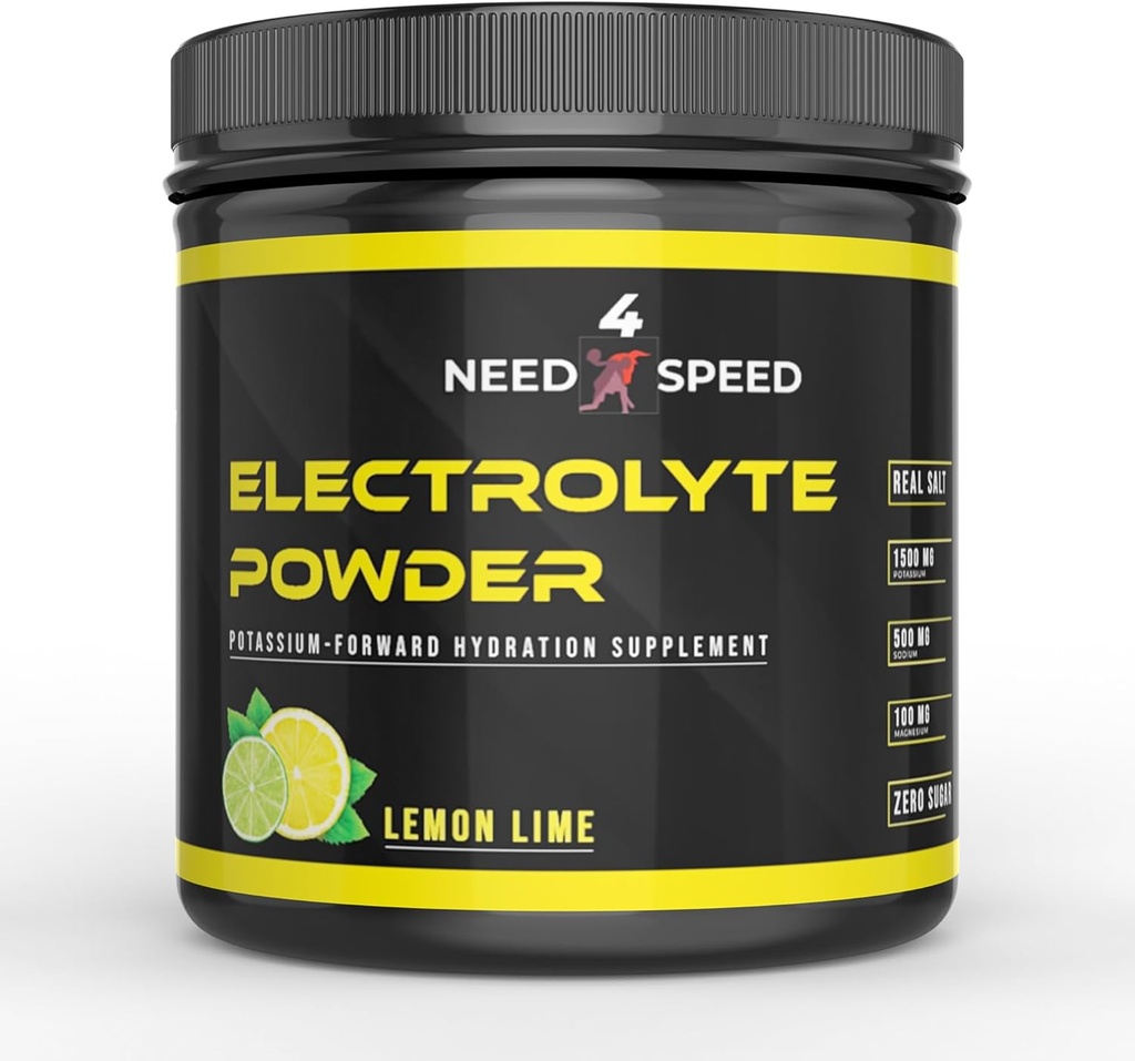 Sidrunlubja elektrolüütpulber, 60 serveerimist, vitamiinide, mineraalide ja elektrolüütide hüdraatlahendus sportlastele, fitness-entusiastidele ja aktiivsetele elustiilidele, 13,5oz