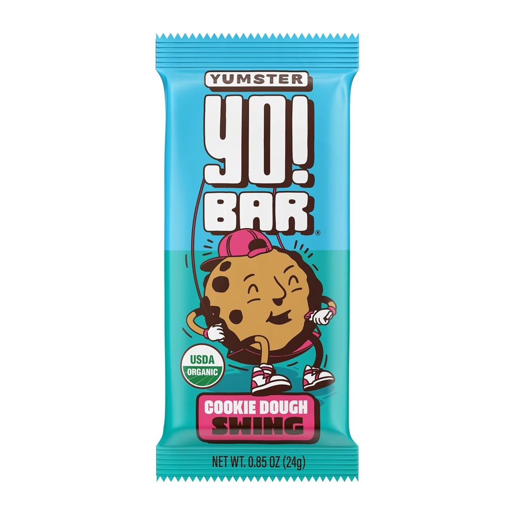 Jou! Baar habemega vennad Vegan Organic Kids Bar, Cookie Dough (25 baari) - Gluteenivaba, Paleo ja Terve 30 | Sojavaba, GMO-vaba, madala glükeemiline, suhkrulisandita, kiud + terve toit