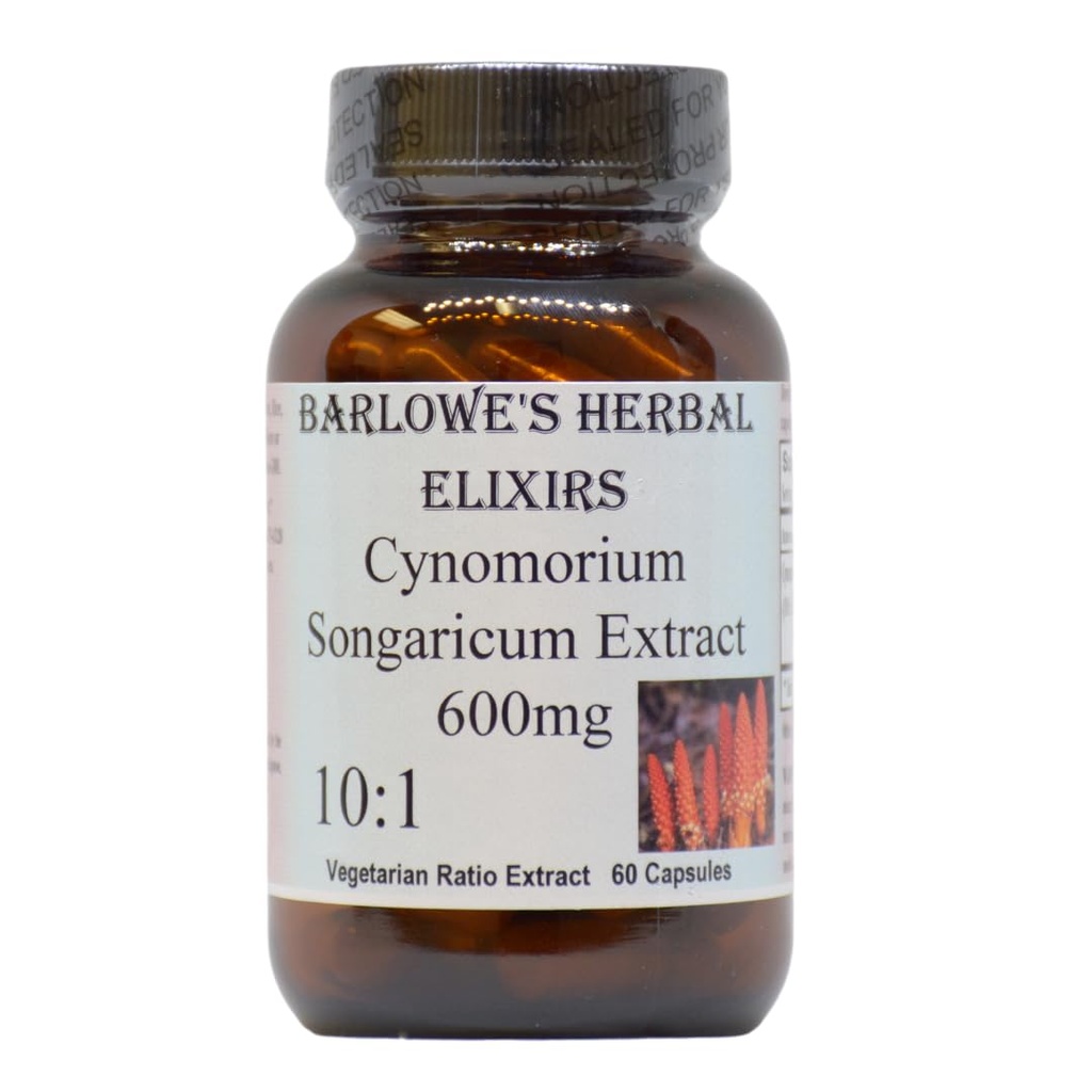 Cynomorium Songaricum ekstrakt 10: 1 | 600 mg kapsli kohta | Taimne lisand vastupidavusele, elujõule ja heaolule | 60 vegankapslit | Stearate-free, klaaspudelis