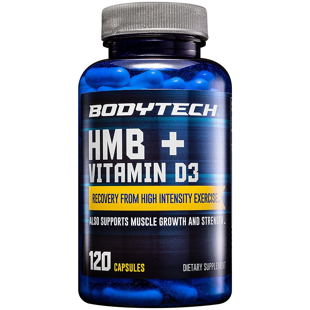 BODYTECH HMB + D3-vitamiin - toetab lihaste kasvu ja tugevust (120 köögiviljakapslit)