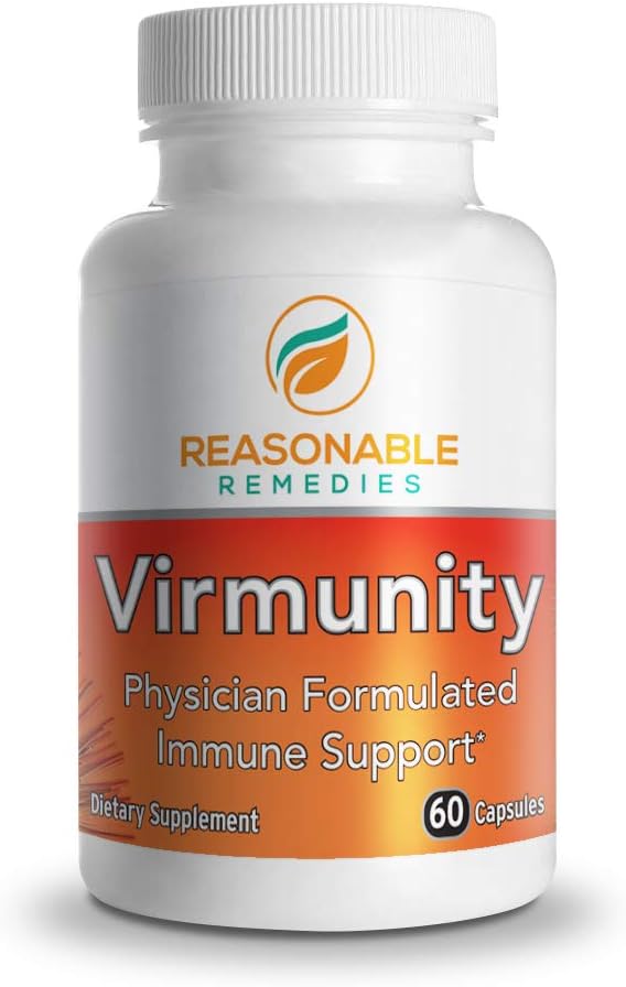 Virmunity - Immune Support Supplement, 60 kapslit täiskasvanutele, vitamiin C ja E, Selenium, tsink, antioksüdandid, NAC ja probiootikumid.
