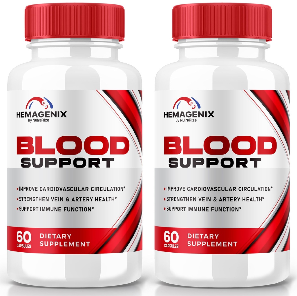 (2 Pack) Hemagenix kapslid, Hemagenix Advanced Blood Support Formula, kõik looduslikud toidulisandid tervisliku taseme säilitamiseks, ekstra tugevuse pillid üldiseks heaoluks, ametlikud ülevaated (120 kapslit)
