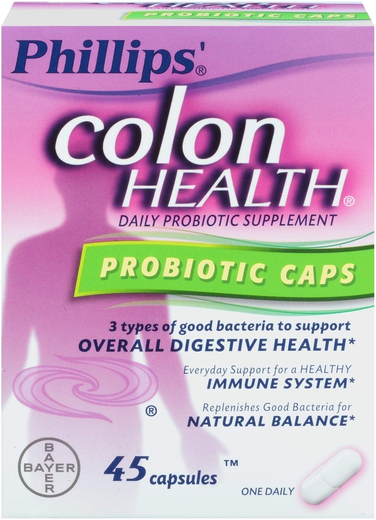 Phillips Colon Health, probiootikumid, 45 ct.