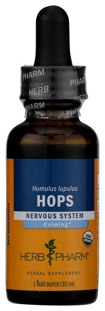Herb Pharm Certified Organic Hops Vedel ekstrakt rahustav närvisüsteemi tugi - 1 Ounce