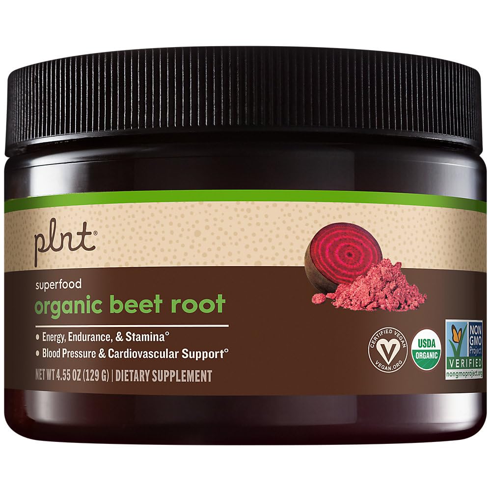 Orgaaniline peedi juurepulber a" Superfood - looduslik energia ja tervislik vererõhu toetus (4,55 oz. / 30 Servings)