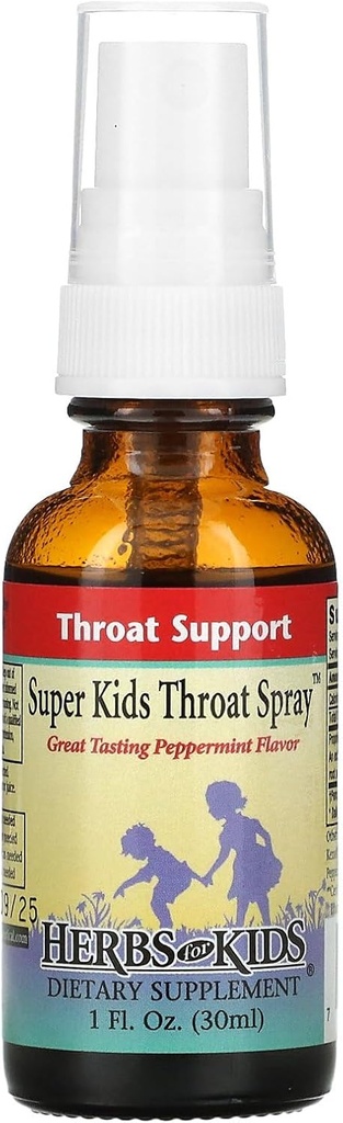 Maitsetaimed lastele Super Kids Throat Spray, 1 Ounce