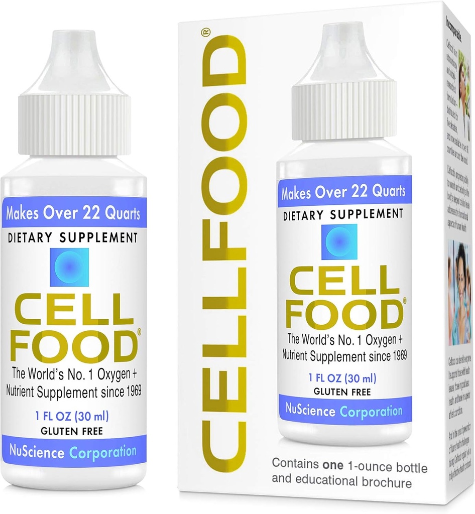 Cellfood Oxygen Boost - 1 fl oz, 2 Pack - Vedel hapnikulisand - Gluteenivaba, Cert Kosher