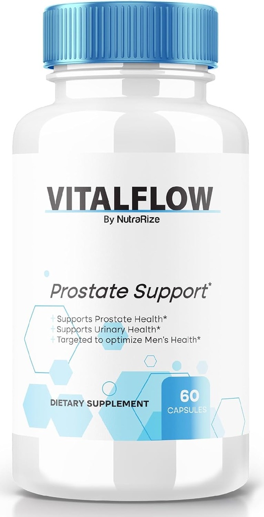VitalFlow kapslid, VitalFlow Advanced Prostate Support valem, ametlik looduslik valem kontrolli taastamiseks, Max Tugevuspillid üldise tervise toetamiseks, elutähtsate voolude ülevaated (60 kapslit)