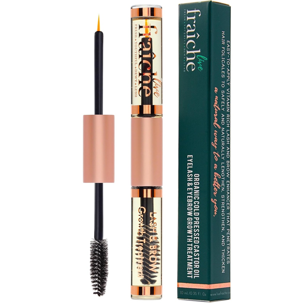 USDA Orgaaniline Kastoorõli Lash Seerum - Premium Kõik Looduslik Külmpressitud Kastoorõli Ripsmekasvu Seerum Mascara Tube - Ripsmehooldus ja konditsioneer - Paksemaks ja Fuller ripsmed