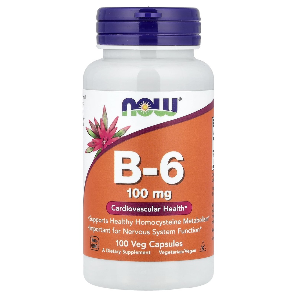 Nüüd toidud B-6 100 mg 100 kapslit