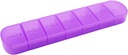 Iganädalane Pill Korraldaja, Üks kord päevas, 7-päevane Pill Box Konteiner, Matte Purple, Suur 7 Komposiit Vitamiinid Juhtum Pill Dispenser Meditsiin, Ravimid, Kalaõlid, Toidulisandid, Kapsel, Tablett