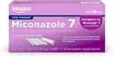 Amazon Basic Care Miconazole 7, Miconazole Nitrate Vaginal Cream 2 protsenti, 7-päevane pärmiinfektsiooni ravi naistele, naiselik hooldus, 1,59 untsi (1 pakend)