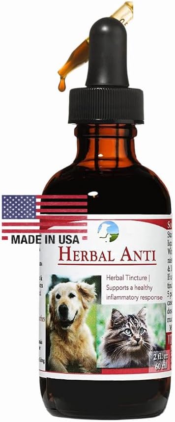 Vitality Science Taimne Anti kassidele ja koertele | Taimepõhine | GI Tract + Colon Health Supplement (0,5 oz)