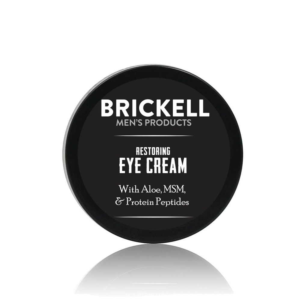 Brickell meeste taastamine silmade kreemi all meestele, looduslik ja orgaaniline vananemisvastane silmapalsam, et vähendada punetust, kortsud, tumedad ringid, varesed jalad ja silmaalused kotid, 0,5 Ounce, lõhnatu