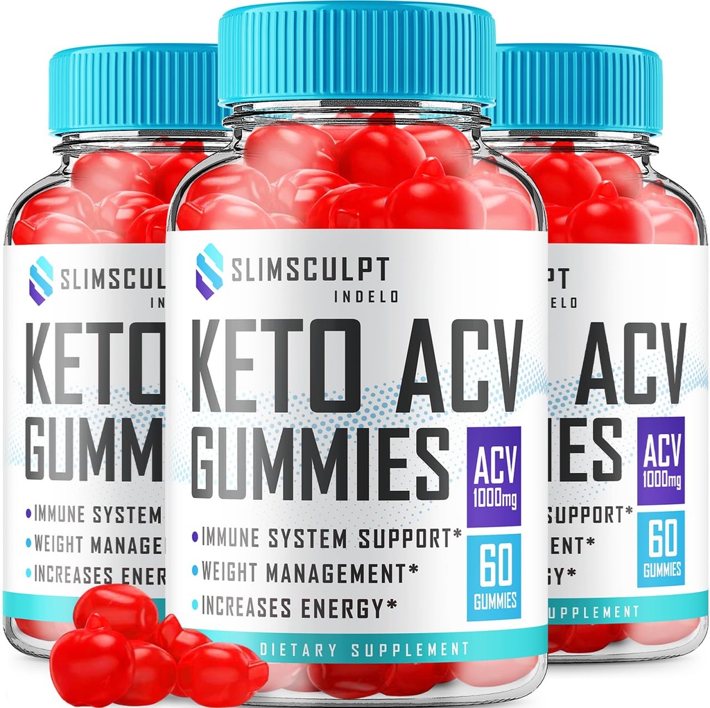 (3 Pack) Slimsculpt Keto ACV Gummies - Advanced Formula Slim Slim Skulpt Keto Plus ACV Gummies Apple Siider Äädikas Keto Slimsculpt ACV Gummies Toidulisa kommentaare Mehed Naised (180 Gummies)