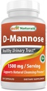 Parimad looduslikud D-mannoosi kapslid - kuseteede puhastuslisa 1500mg / serveerimine - 120 loend