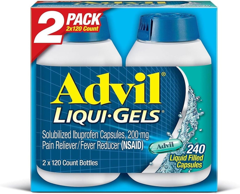 Advil Liqui-Gels (2 pk, 120 krahv)