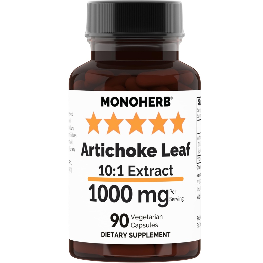 MONOHERB Artišokk Leaf Extract 1000 mg - 90 taimekapslit