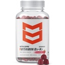 MTN OPS Vitamiin D3 K2 Gummies, 5000 IU D3-vitamiini ja K2-vitamiini MK7, looduslikult gluteenivaba loodusliku maasikamaitsega, 60 pehmet närimiskummi, 60 portsjonit konteineri kohta