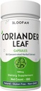 Koriander Lehtkapslid 500mg | Kontsentreeritud 10: 1 Ekstrakt | Coriandrum sativum | Taimne täiendus | Filleriteta | Mitte-GMO | Taimne valem igapäevaseks kasutamiseks (180 loend (pakk 1))