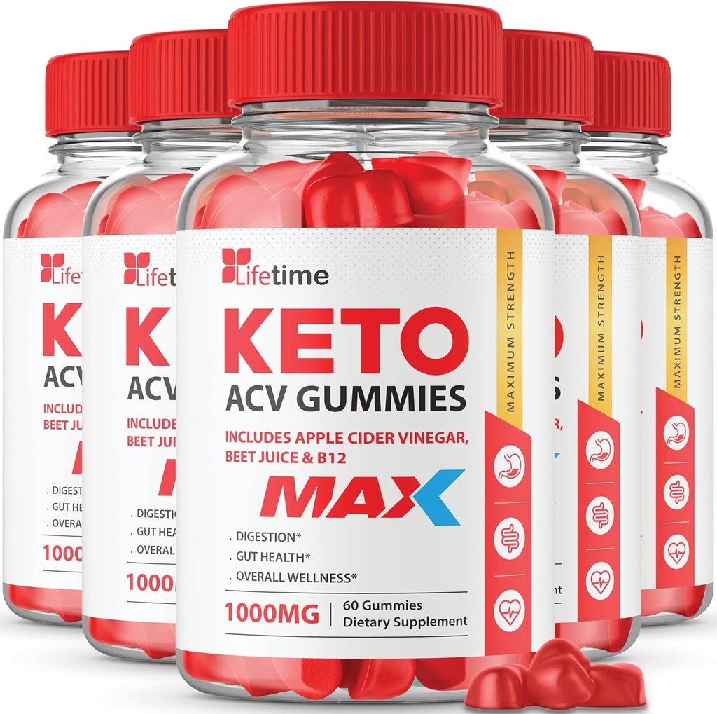 (5 Pack) Eluaegne Keto Max Gummies - Ametlik valem, Vegan, Non GMO - Eluaegne Keto Plus acc Gummies, Eluaegsed kummikud , Vitamiin B12, peedi juur, granaatõuna (300 Gummies)