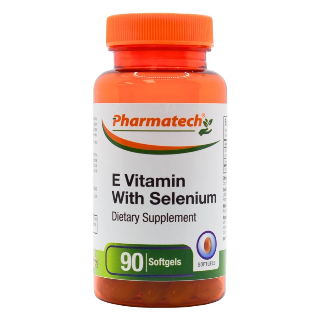 E-vitamiin kui dl-tokoferüülatsetaat ja d-alfa-tokoferool Plus Selenium, antioksüdandi lisand, immuunsüsteemi tugi, toetab tervislikku nahka, gluteenivaba, mitte-GMO, 90 pehmet geeli, mis on valmistatud USA-s