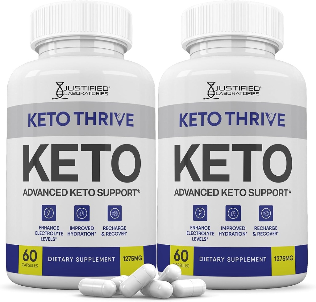 (2 Pack) Keto Thrive Keto ACV Pills 1275MG Keto Support Blend Kapsel Alternatiivne Keto ACV kummid Formuleeritud Apple Siider Äädikas Ekstra Neitsioliiviõli Pulber Roheline tee Leaf 120 kapslit