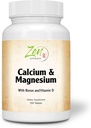 Zen Supplements - Hi Potency Calcium & Magneesium koos D3 & Booriga täiustatud imendumiseks, toetab luu tervist ja luutihedust 250-Tabs