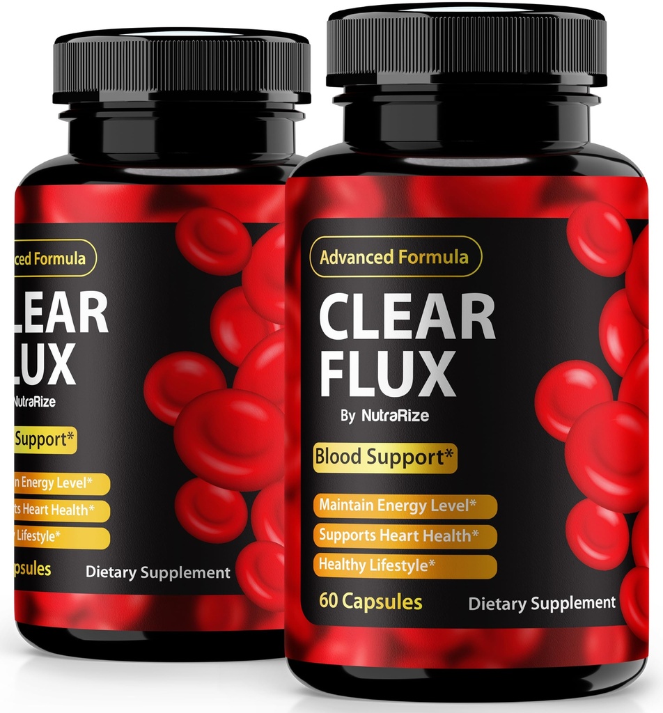 (2 Pack) Selge Flux pillid, ametlikud ClearFlux kapslid, All-Natural Support, Premium Support säilitada stabiilne tase ja tervislik ringlus, Natural Clear Flux Health Review (120 kapslit)