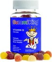 Gummi King D-vitamiini lisand, maasikad / sidrunid / oranžid / viinamarjad / kirss / viinamarjad, 60 krahv