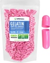 XPRS Nutra suurus 0 Tühjad kapslid - 1000 loend Tühjad želatiinkapslid - pillid DIY kapsli täitmine - puhas Veise geel kapslid Do-It-Yourself täiendused (Pink)
