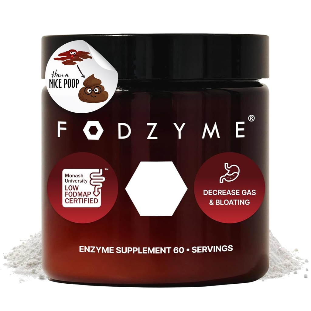 FODZYME® Home Kit Seedeensüümid soolestiku tervisele, Puhitusabi, gaas, kõhukinnisus, kõhulahtisus, kõhuvalu, madal FODMAP, 60 annus