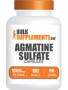 BulkSupplements.com Agmatine Sulfate Kapslid - Lämmastikoksiidi täiendus, Agmatine Supplement - Gluteenivaba, 2 kapslit serveerimise kohta, 180 loend (pakk 1)