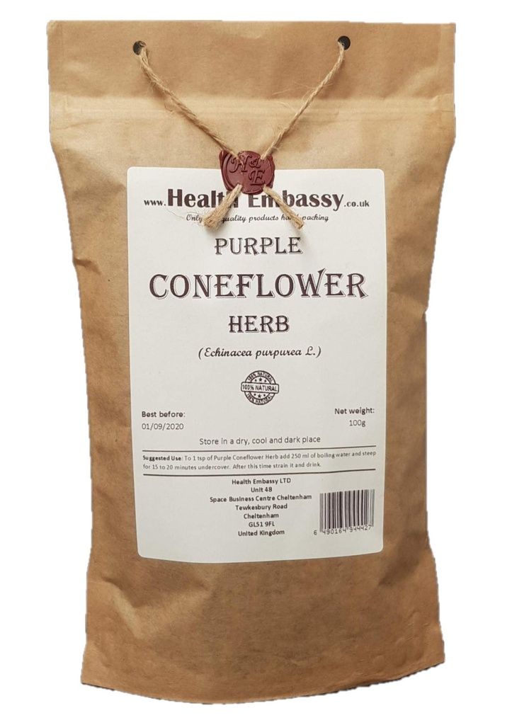 Tervisesaatkond Purple Coneflower Herb | Echinacea Purpurea L | Taimne tee (100 g)
