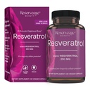 Reserveage Beauty Resveratrol 250 mg - parim trans-resveratrool - Vegan Antioksüdandi lisand raku- ja südametervisele - Aitab tervislikul vananemisel ja immuunsusel - 60 köögiviljakapslit