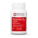 Protokoll D3-vitamiin 2000 RÜ - immuunsüsteemi tugi, terved luud ja hambad - 120 Softgels