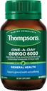 Thompson's One-A-Day Ginkgo 6000mg 60 kapslit