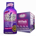 Vitamiinienergia fookus + ekstra tugevus energia Shot Berry 48 Pack, 260mg looduslik kofeiin, B-vitamiinid, CoQ10, Aminohapped, fookus, tootlikkus ja selgus, nullsuhkur, gluteenivaba, 1,93 fl oz