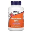NOW Foods Pantoteenhape 500mg, 100 kapslit (pakend 1)