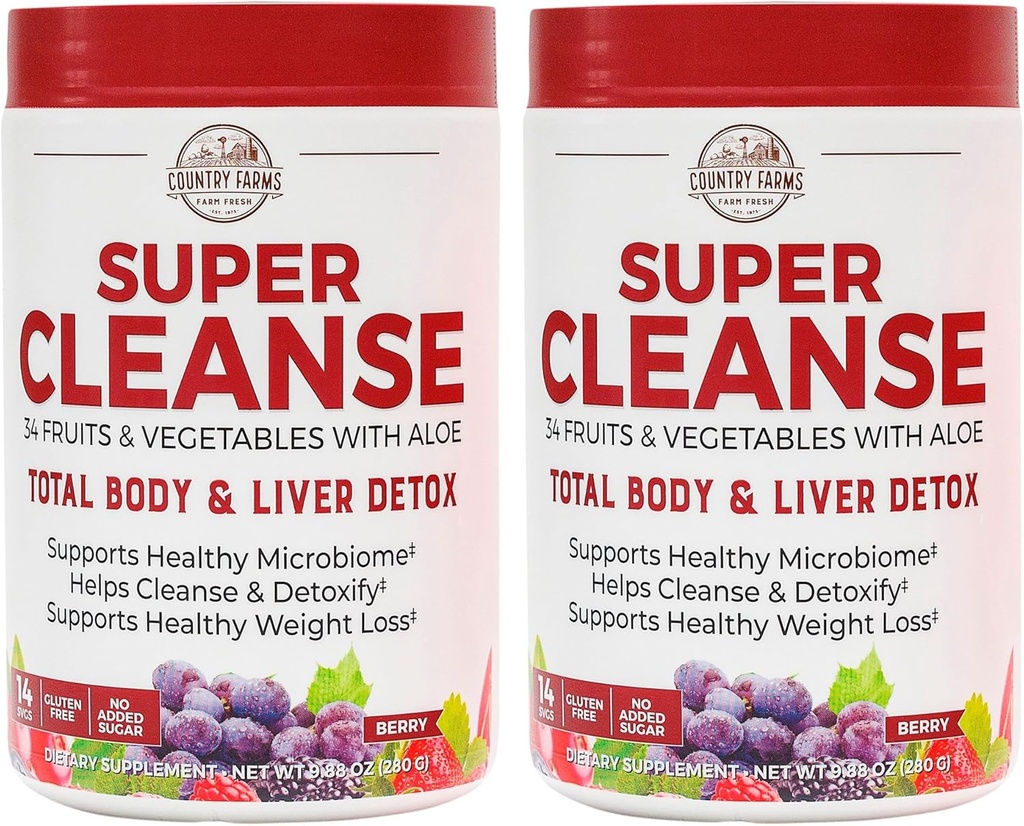 RIIK FARMS Super Cleanse, Super Juice Cleanse, toetab tervislikku seedesüsteemi, 34 puu- ja köögivilja, edendab looduslikku võõrutust, edendab tervislikku kehakaalu juhtimist, 28 serveerimist