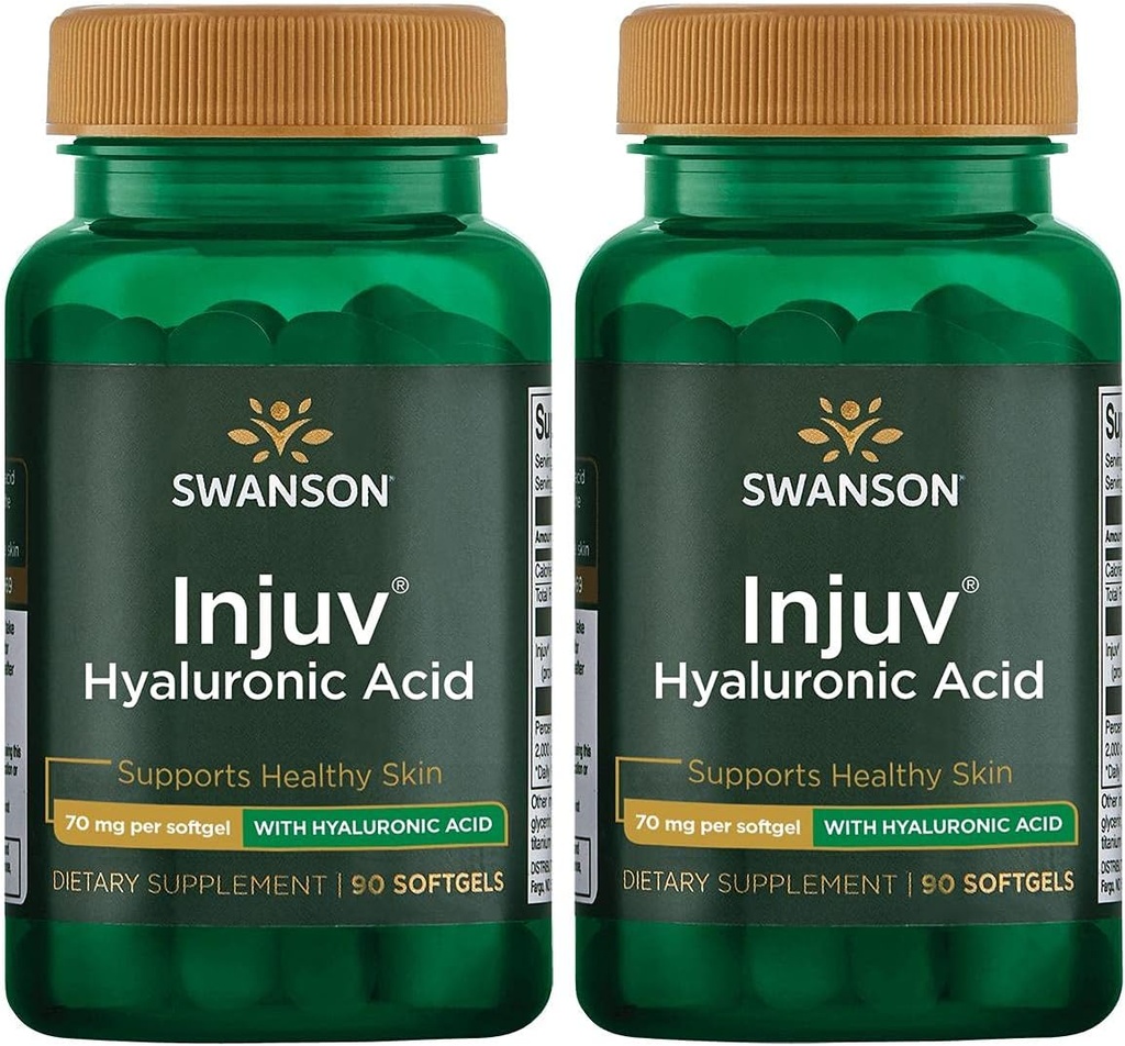 Swanson Injuv - toetab looduslikku naha niiskuse säilitamist - (90 softgels, 140mg iga) 2 Pack