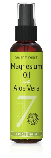 Seitse mineraali Puhas Magneesiumõli Spray - Pharmaceutical (USP) Hinne, Kõrgeim Tugevus - Kaevandatud USA-s
