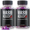 (2 Pack) VasoManix Gummies, Vaso Manix Classic Male Supplement, Kõik looduslikud valemid meestele, Premium Gummy, et toetada jõudlust, usaldust ja üldist tervist, ametlikud ülevaated (120 Gummies)