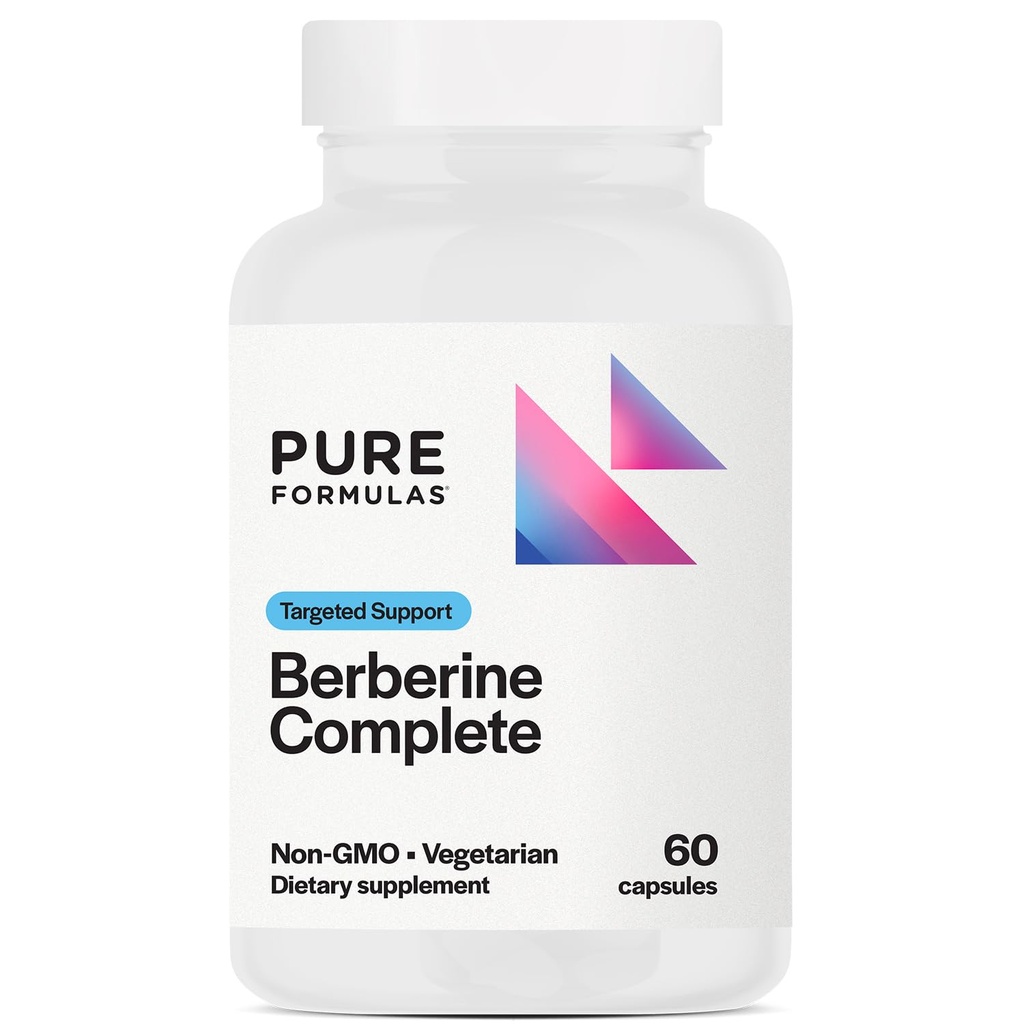 PureFormulas Berberine Complete | Enhanced Absorbtion Berberine Supplement 500mg 60 Taimekapslid