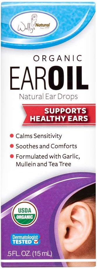 Wally's Natural Organic Ear Oil, .5oz. per pudel (2 Pack)