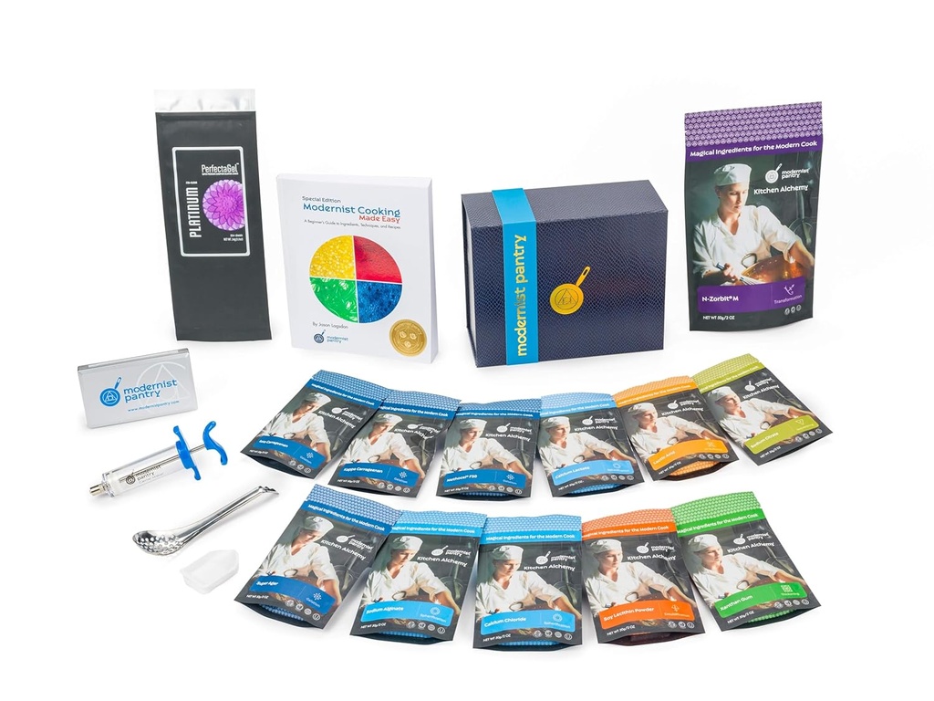 PREMIUM Molecular Gastronomy "Made Easy" Starter Kit ⊘ Mitte-GMO Gluteenivaba OU Kosher sertifitseeritud koostisosad