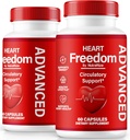 (2 Pack) Südamevabaduse kapslid, ametlikud südamevabaduse tabletid - säilitab energia ja tervise, südamevabaduse ringluse toetamiseks, kõik looduslikud detox-glüko-optimeerijad, Premium-valemid (120 kapslit)