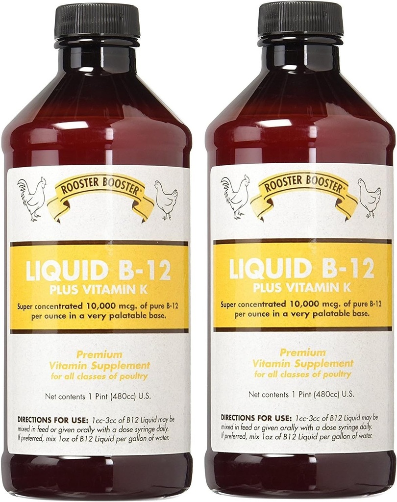 Rooster Booster (2 Pack) B-12 Vedelik, 16-kordne